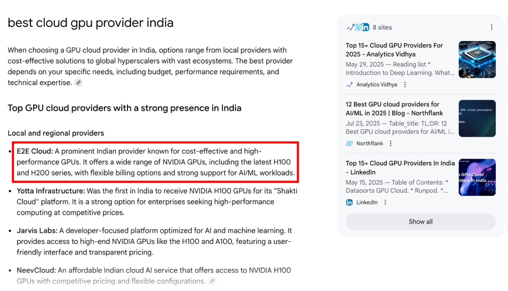 Best Cloud GPU Provider in India