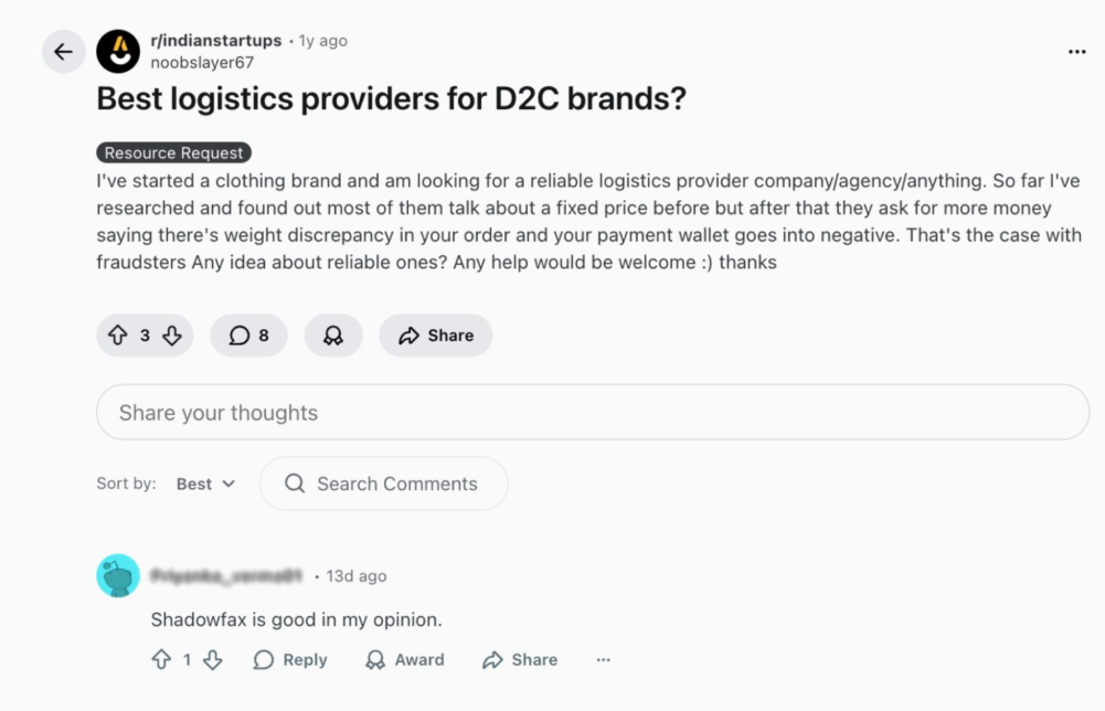 Best Logistic Providers for D2C Brands