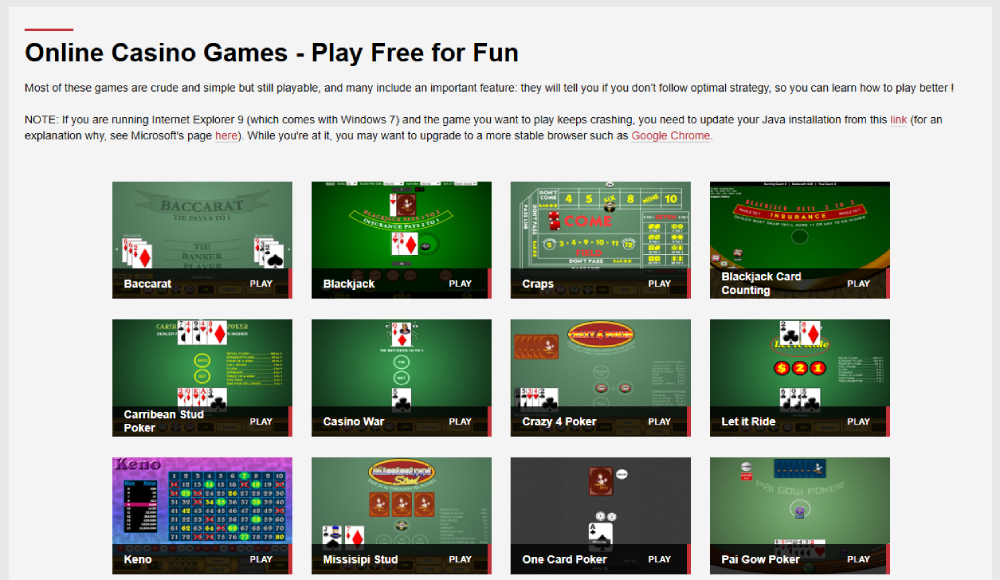 Online Casino Website