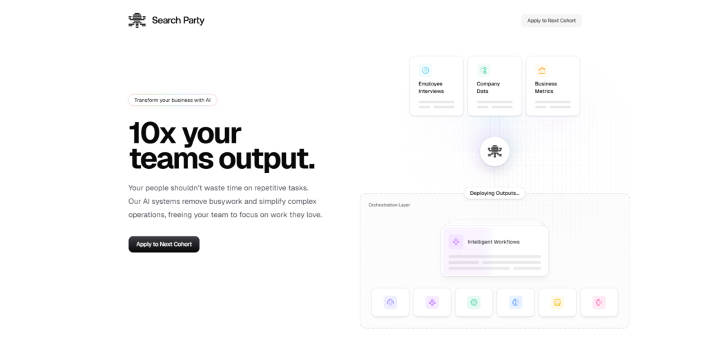 Search Party Homepage