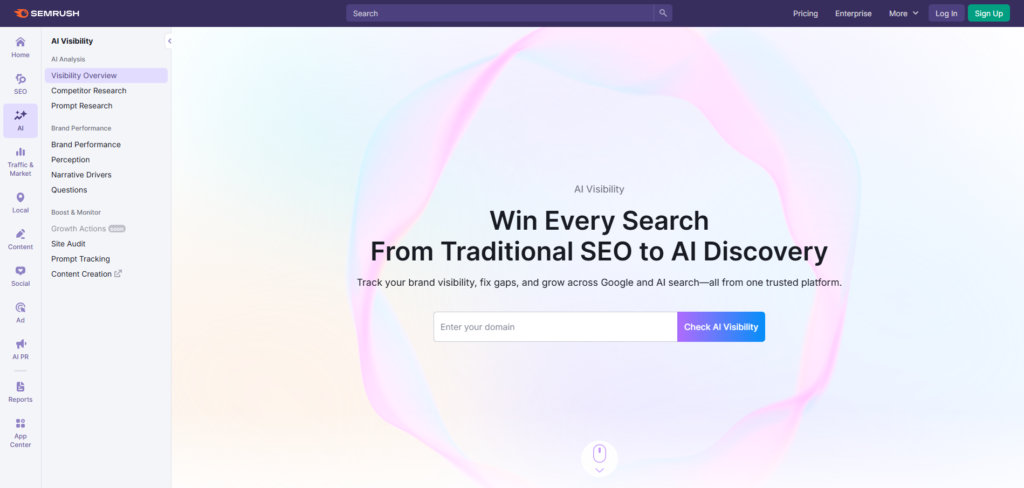 Semrush AI Visibility Toolkit-Homepage