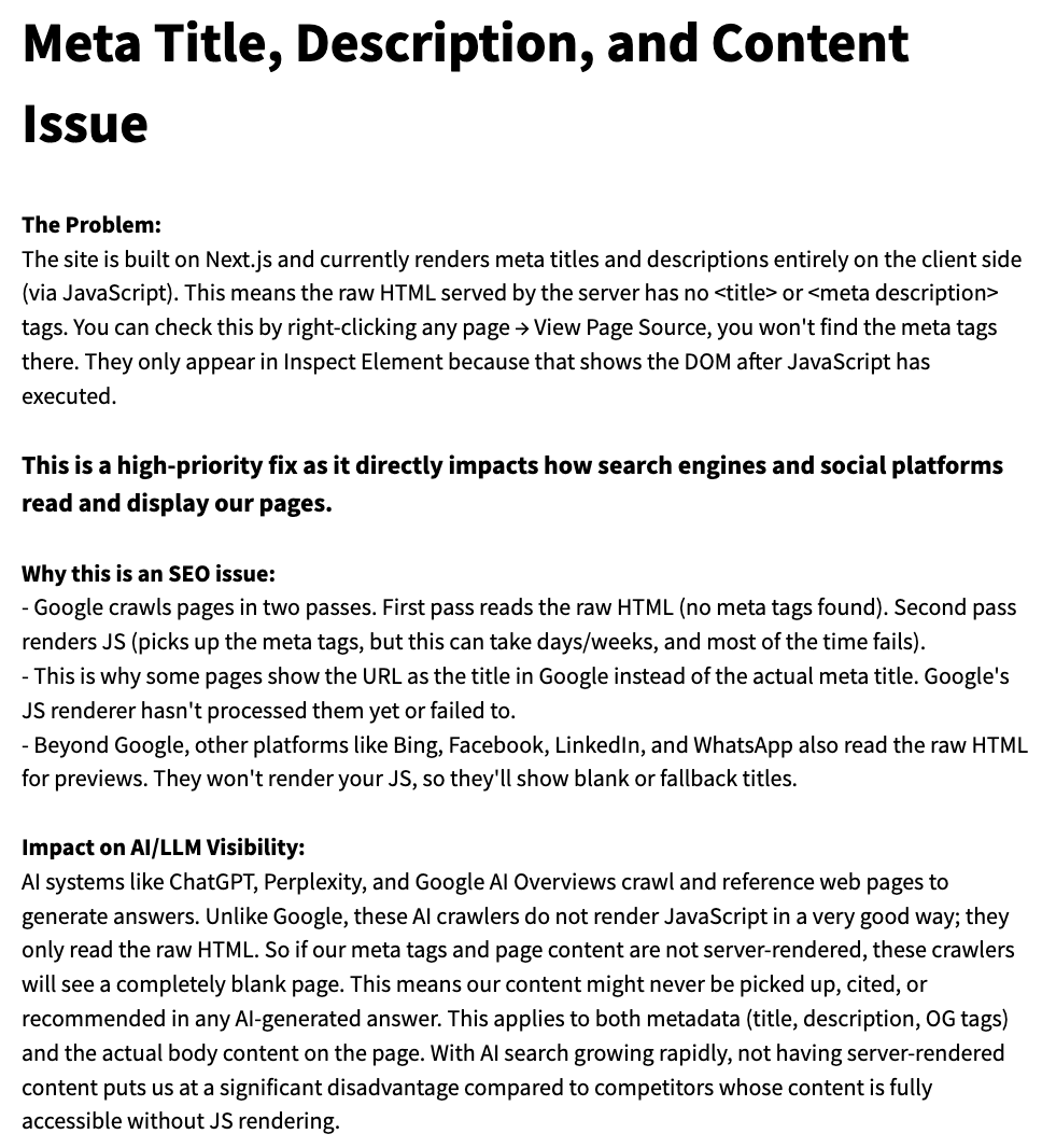 Content Issues - JS Error Case Study