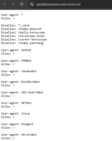 Robots txt - JS Error Case Study