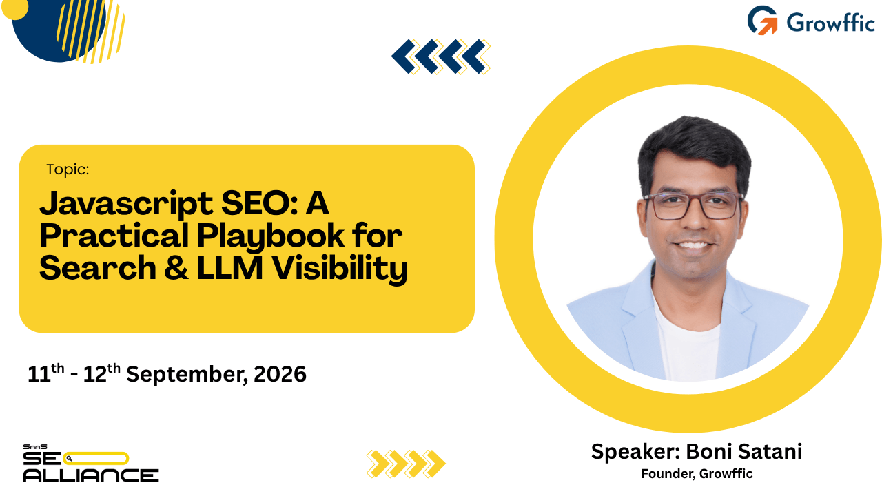 Boni Satani to Speak at SaaS SEO Alliance 2026
