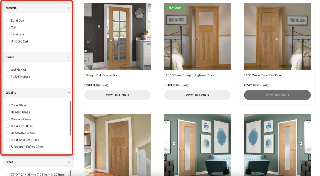 Faceted Navigation Filters